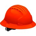 Pip Evolution Deluxe 6161 Full Brim Hard Hat HDPE Shell, 6-Pt Polyester Suspension, Neon Orange 280-EV6161-OR